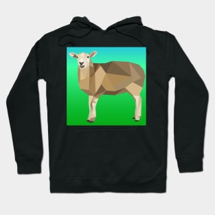 Green Geo Sheep Hoodie